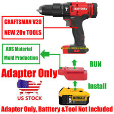 1x Adapter For Dewalt 20v Max Li-ion Battery Convert To Craftsman V20 Tools
