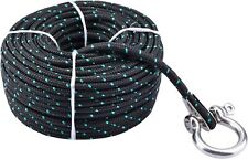 316 100ft Boat Marine Anchor Rope Anchor Line Blackgreen For Electric Winches