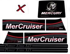 Mercruiser Bravo One With X Gray Trims Vinyl Waterproof Sticker Decal Set