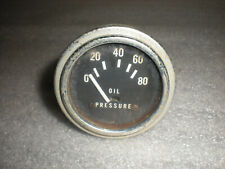 Vintage Stewart Warner Sw 227 Boat Oil Pressure Gauge 426344 0-80 Asis Untested