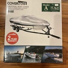 Covermate Model A Univeral V-hull Fishing Boat Cover 14-16 X 75 Silver