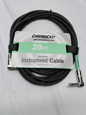 Chromacast Pro Series 20 Instrument Cable Angleangle Surf Green