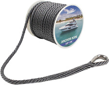Double Braided Boat Anchor Line Nylon Marine Rope 38 Inch 100150 Ft Reel