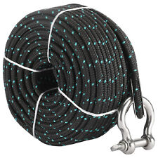 316 X 100 Double Braid Nylon Rope Anchor Line With Stainless Thimble Dock.