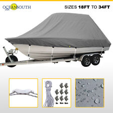 Oceansouth T-top Fishing Boat Gray Trailerable Storage Waterproof Cover