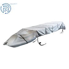 12ft-18ft 210d Boat Cover Grey For Jon Boat L Beam Width Up To 75inch