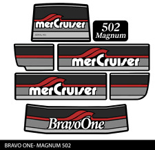 1986-1998 Mercury Mercruiser Bravo One 502 Magnum Sticker Decal Set