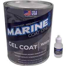 Marine Coat One Black Gelcoat Repair Kit For Boat Black With Wax Quart