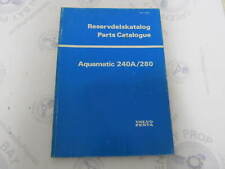 3209 Volvo Penta Parts Catalog Aquamatic 240a280 1976