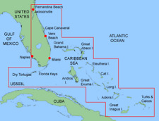 Garmin Bluechart Data Card - Mus503l Florida To Bahamas Gpsmap Streetpilot3206