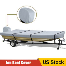 Waterproof 600d Jon Boat Cover 16ft Marine Grade Trailerable Anti-uv Boat Cover