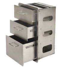 Pontoon Boat 3-drawer Storage Cabinet  Stainless Steel