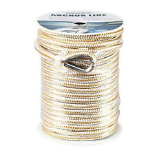 12 X 150 Double Braid Nylon Anchor Line Rope With Thimble Boat Dock Line Rope