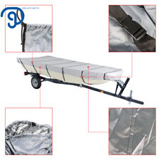 Grey 210d For Jon Boat Cover 12ft 14ft 16ft 18ft L Beam Width Up To 75inch