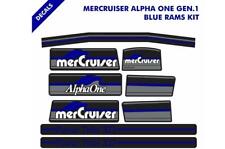 Decals Sticker Mercruiser Alpha One Gen 1 Out Stern Drive Blue Rams 37-13682a90
