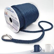 Anchor Rope Braided Anchor Line Navy 38 X 100 Premium Solid Braid Mfp Boat