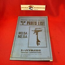 1986 Tohatsu Outboard Motor Parts List M3.5a M2.5a 002-21023-0