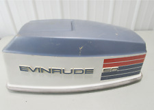 0279526 Evinrude 50 Hp Outboard Lark Engine Cover Cowling Top Cowl Blue White
