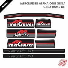 2016 Mercruiser Alpha One Gen.1 Complete Decals Kit Gray Rams Sticker Set51