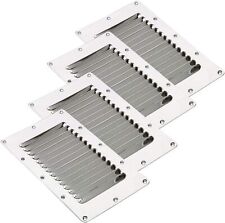 4 Pcs Stainless Steel Rectangular Stamped Louvered Vent Boat Air Vent - 5 X 9