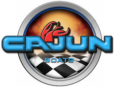 Cajun Racing Boat Round Sticker - Name Plate
