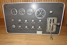 Vintage 1960 Boat Dash Gauge Cluster W Mechanical Tach Cable Drive See Video