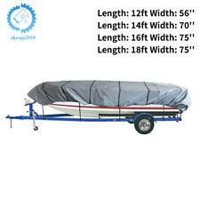 Jon Boat Cover Grey 210d 12ft 14ft 16ft 18ft L Beam Width Up To 56 70 75