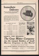 1917 Gray Inboard Boat Motor Engine Detroit Michigan Nautical Marine 21009