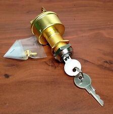 Marine Brass Ignition Starter Switch 3 Terminals 3 Positions Heavy Duty Off On