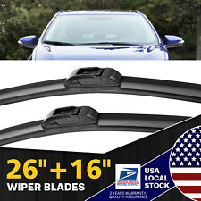 Front Windshield Wiper Blades Pair 2616 All Season For Subaru Wrx Sti 15-18