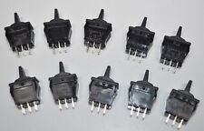 Lot Of 10 New Carling Technologies Momentary Rocker Switches Dpdt On-off-on Blk