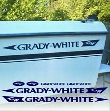 Grady White Boat Yacht Decals 6pc Set Vinyl High Quality New Stickers Oem