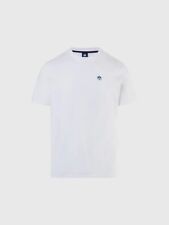 Nwt North Sails Xl Mens White Organic Cotton Ss Tee Navy Blue Logo Patch New 45