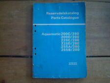 1977 Volvo Penta Aquamatic 200c280 To 255b280 Parts Catalogue