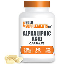 Bulksupplements Ala Alpha Lipoic Acid 240 Capsules - 600mg Per Serving
