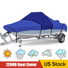 Thicken 1200d Center Console Boat Cover Waterproof Trailerable Boat Cover 20-22