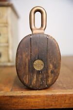 Merriman Brothers Mb Pulley Vintage Yacht Sailboat Block Nautical Antique Boat