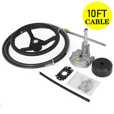 10 Feet Boat Rotary Steering System Outboard Kit Ss13710 Marine With 13.5 Wheel
