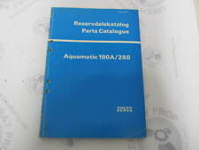 3271 Volvo Penta Parts Catalog Aquamatic 190a280 1976