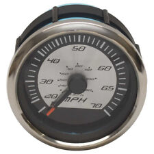 Faria Boat Speedometer Gauge Se9851a 3 14 Inch Platinum 70 Mph