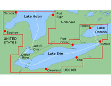 Garmin Bluechart Data Card - Mus018r Lake Erie-lake St. Clair For Gpsmap 3205