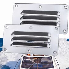2x 3 Slots Grilled Boat Vent Stainless Steel Marine Vent 5 2-12