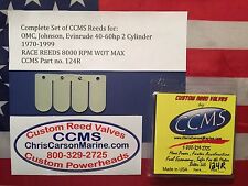 Ccms Omcjohnsonevinrude Racing Outboard Reeds 40-60hp 2 Cyl. 1970-1999 Pn124r