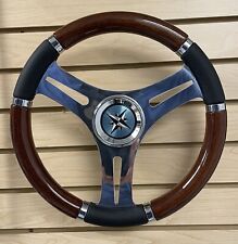 Emotion Wood 13 Inch Marine Boat Steering Wheel