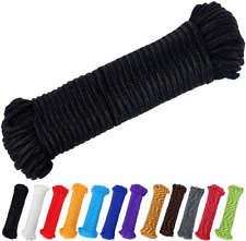 90 Ft 14 Inch 7mm Nylon Poly Rope Flag Pole Polypropylene Clothes Lineu