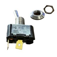 Carling On Off Toggle Switch 10a 250vac 15a 125 Vac 34 Hp 120-240 Vac 2 Prong