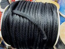 Anchor Rope Dock Line 38 X 150 Braided Black Made In Usa