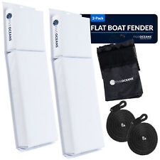 Boat Fenders 2-pack Boat Bumpers White Contour Fender 23-12 X 6-78 X 2-12