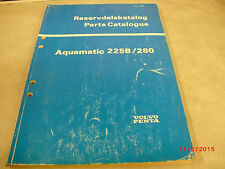 Vintage Volvo Penta Aquamatic Parts Catalog Oem 225b280 3379 4-3-4