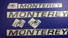 Monterey Boat Emblems 20 Black Free Fast Delivery Dhl Express - Raised Decals